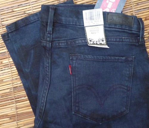 LEVI'S 521 JUNIOR SKINNY STRETCH ULTRA LOW COTTON DENIM JEANS SIZE 9 LIST $68 - Picture 2 of 5