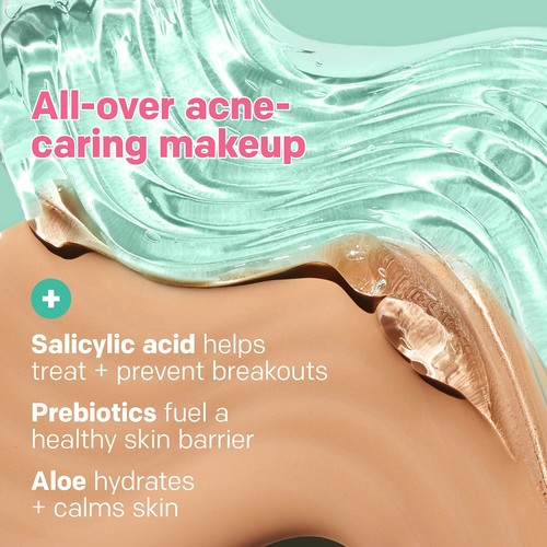Base de maquillaje Almay Clear Complexion para acné piel sensible #800 caramelo - Imagen 6 de 9