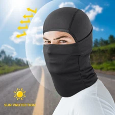 Balaclava Face Mask UV Protection Ski Sun Hood Tactical Mask for Men Women Black
