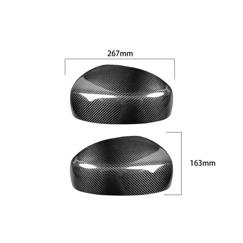 Fit For Infiniti G35 2003-2007 2PCS Real Carbon Fiber Rearview Mirror Cover Trim - Picture 8 of 8