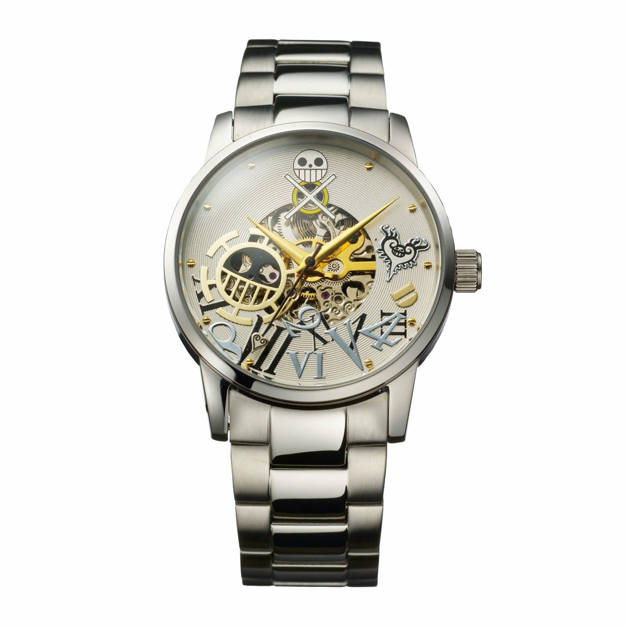 One Piece Trafalgar Law Official Unisex Watch Silber Stainless Steel Anime Manga One Piece Trafalgar Law Official Unisex Watch Silber Stainless Steel Anime Manga