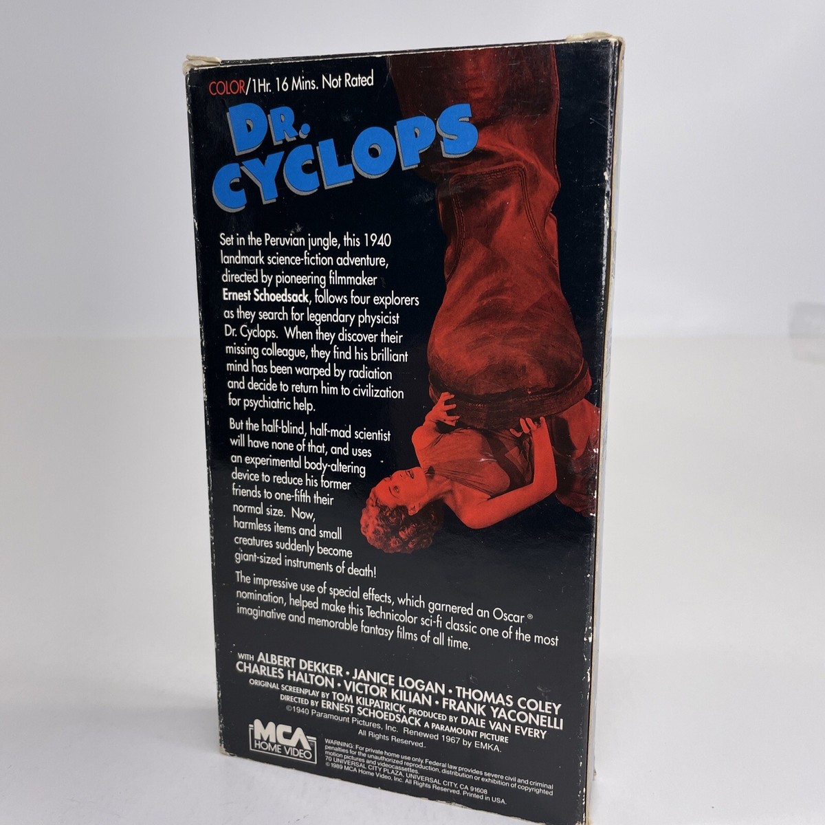 Diabolical Dr. Cyclops, 1940 (VHS, 1989) Sci-Fi Horror, Albert
