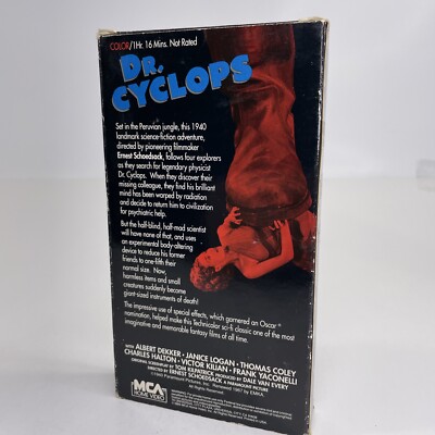 Diabolical Dr. Cyclops, 1940 (VHS, 1989) Sci-Fi Horror, Albert