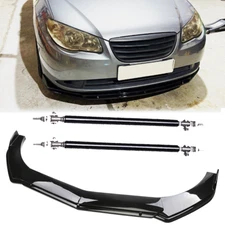 Front Bumper Lip Splitter Spoiler +Strut Rods Bar Rods For Hyundai Elantra