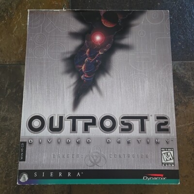 Outpost 2: Divided Destiny PC Computer Game CD-ROM Sierra 2007 Big Box Sealed!