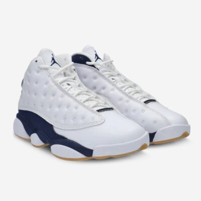 シューズ(男性用) Nike Jordan 13Retro Golf White NavyBlue Air Jordan 13 Retro Golf White Navy Blue - 917719-100