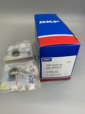 2 x 61700/6700-ZZ  SKF 2 Seals Metal Ball Bearing 10mm x 15mmX 4mm NEW ITALY