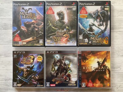 SONY PS2 3 Monster Hunter 1 2 G & Portable 3rd HD & Frontier GG & Rise from Lair