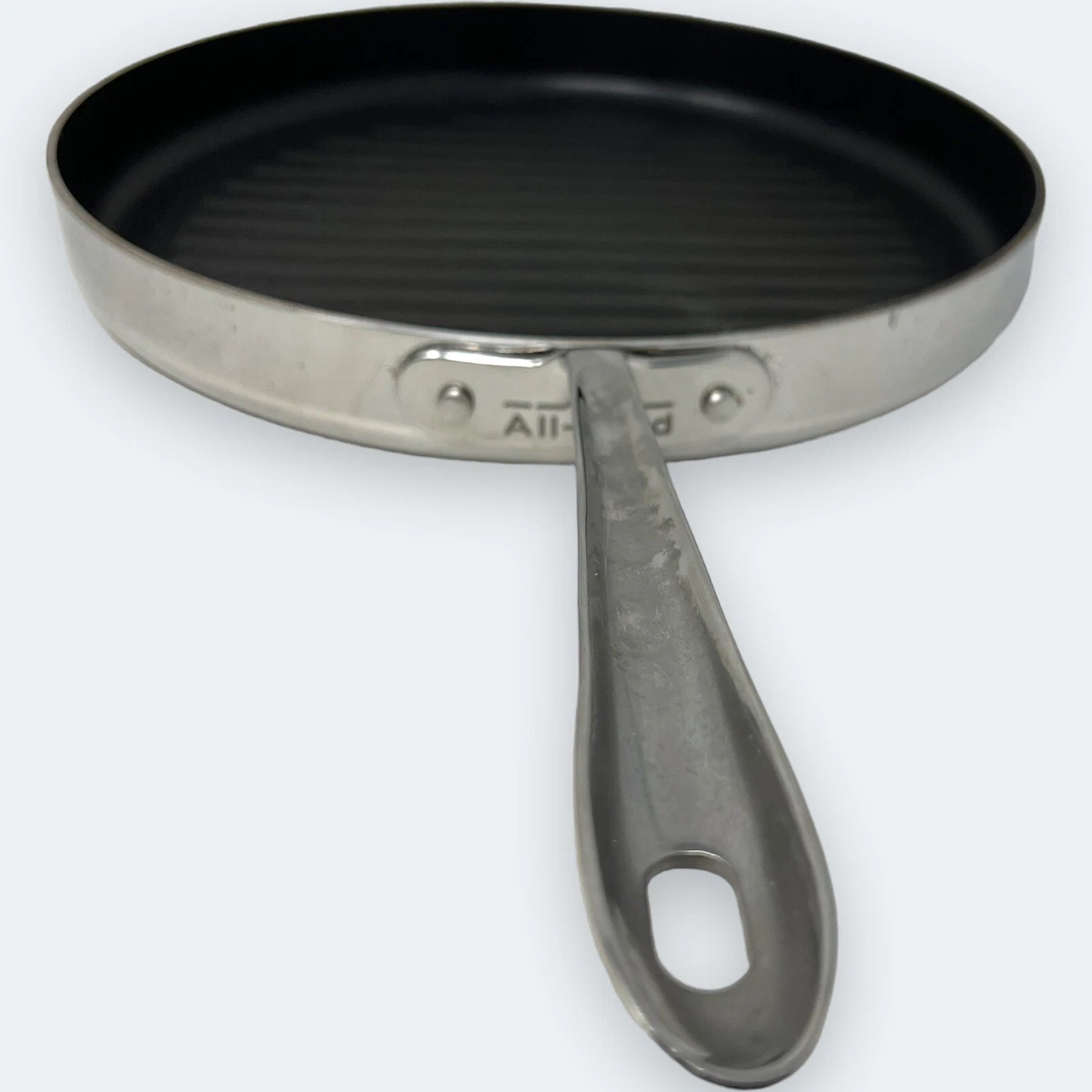  Grill Pan Round Griddle Pan, Stainless Steel Nonstick