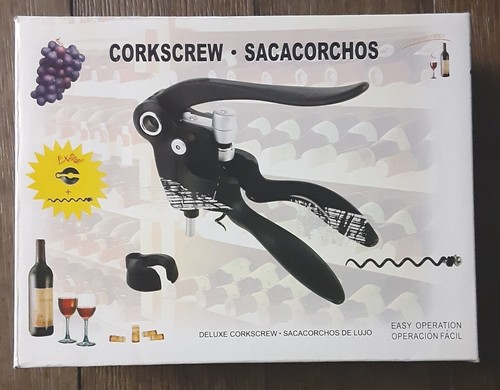 Deluxe Corkscrew - Sacacorchos De Lujo - EASY OPERATION - NEW IN BOX!! - Bild 2 von 10