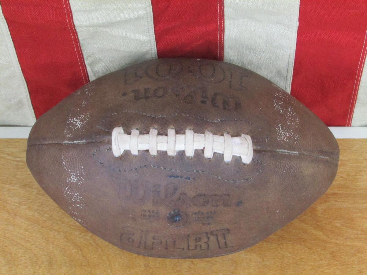 Vintage 1960s Wilson Leather Official 1001 Football w/ Laces Vintage 1960s Wilson Leather Official 1001 Football w/ Laces