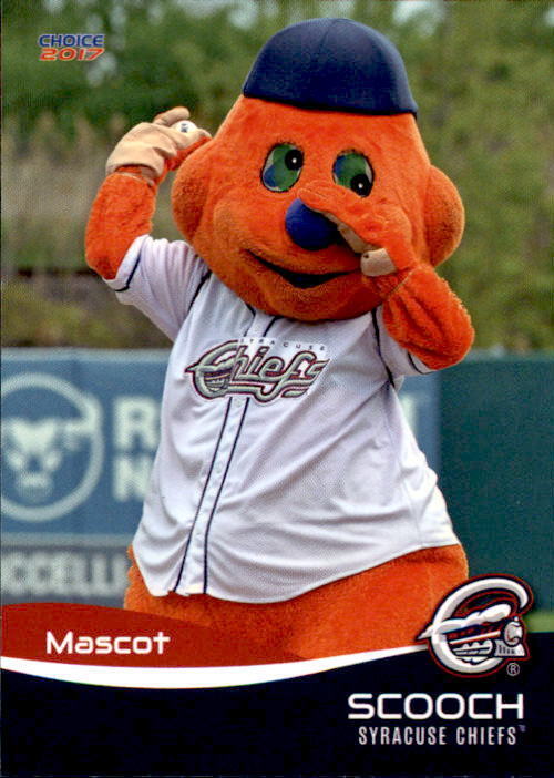 2017 Syracuse Chiefs Choice #34 Scooch MASCOT - NM Baseball 2017 Syracuse Chiefs Choice #34 Scooch MASCOT - NM Baseball