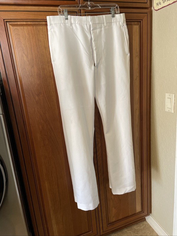 US Navy, Trousers, Men's Enlisted White Dress Pants 36 L 03/2008