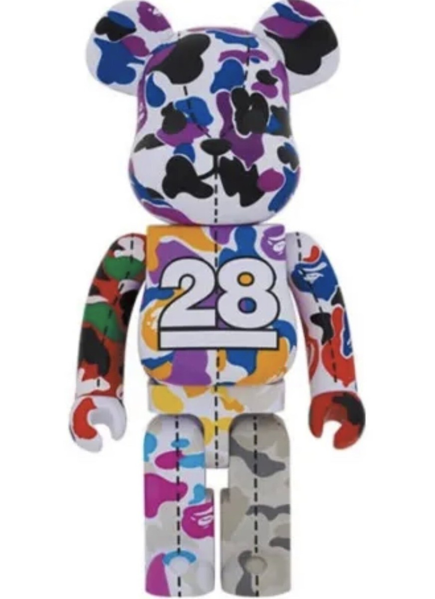 NEW Bearbrick x BAPE 28th Anniversary Camo #2 1000% A