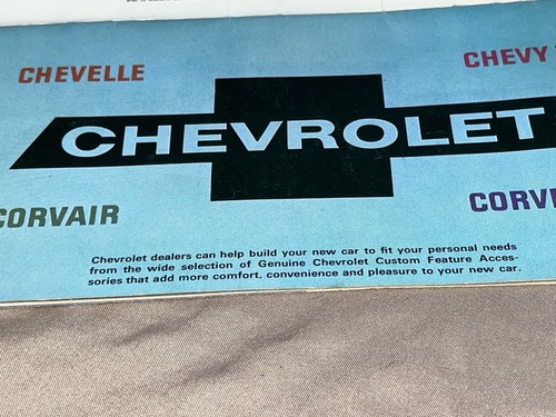 Chevrolet 1966 folleto de accesorios personalizados Corsair Chevelle Chevy II Corvette - Imagen 3 de 7