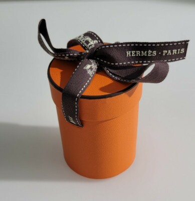 Authentic Hermes Paris Twilly Scarf Box 7.5x5.5x5.5cm Tube