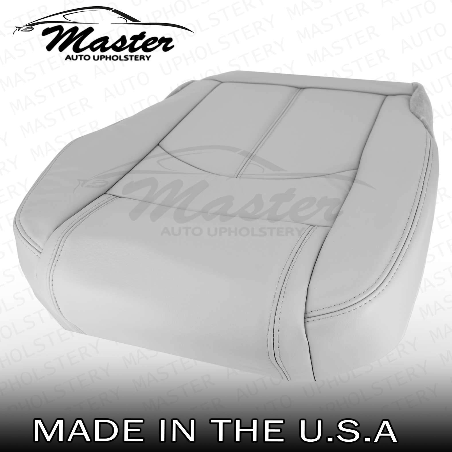 20132017 GMC Acadia Driver Bottom Replacement Leather Seat Cover Gray