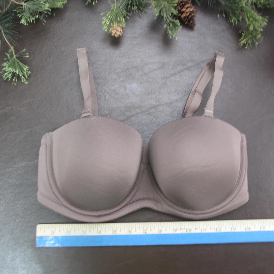 Бюстгальтер Wacoal 36DD серый с подкладкой на косточках регулируемая застежка сзади - Изображение 2 из 4