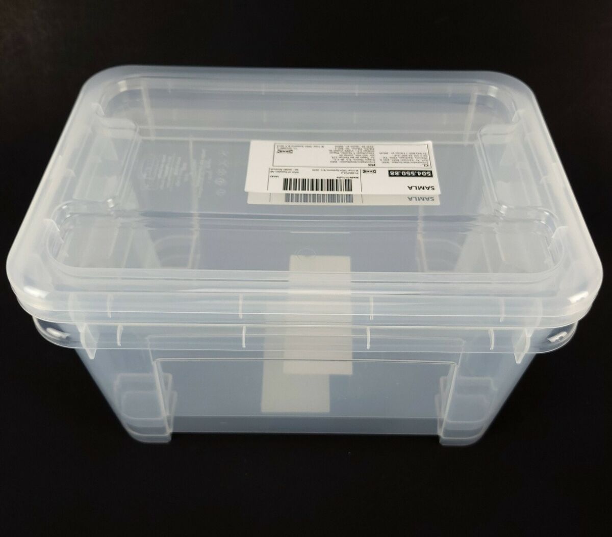 SAMLA Box, clear, 11x7 ½x5 ½/1 gallon - IKEA