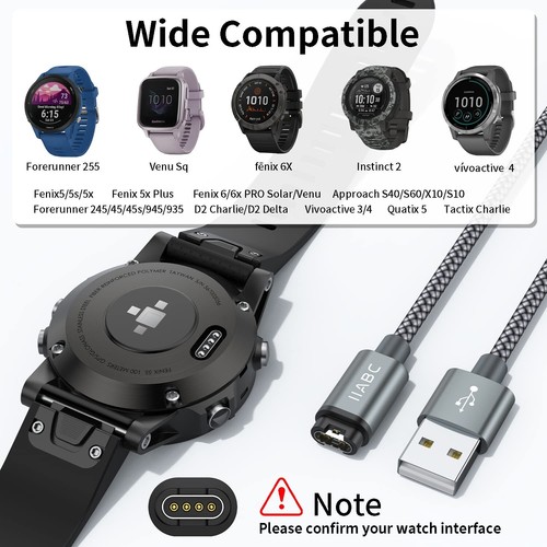 Compatible for Garmin Watch Charger Cable (2 Pack) - Picture 2 of 6