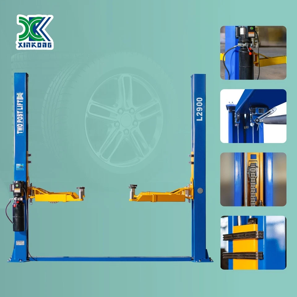 XK L2900 Two Post 9000LB Capacity Car Lift Auto Truck Hoist Industry Leading Foto 4 de 4