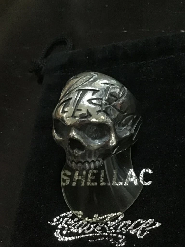 SHELLAC x RAT RACE Collaboration Skull Ring US8 SV925