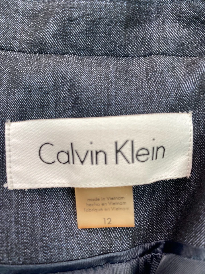 Conjunto Blazer y Pantalones Calvin Klein Para Hombre 12 Gris Abrigo Deportivo Oficina Ropa de Trabajo Informal Foto 3 de 4