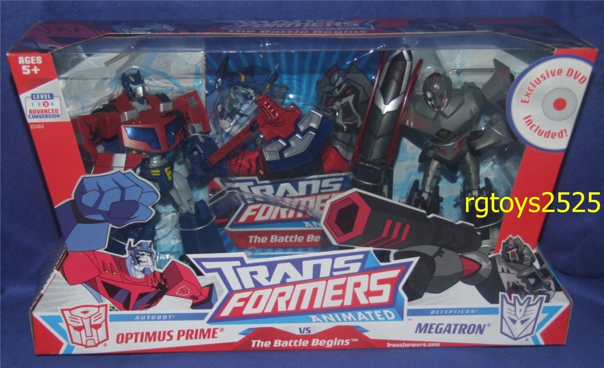 Transformers Animated Deluxe Class Optimus Prime vs Megatron