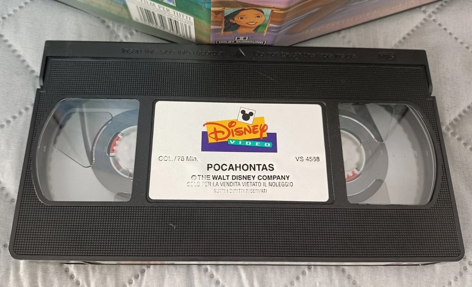 VHS POCAHONTAS - Walt Disney Die Original Klassiker - Oktober 1996 UNVERFÜGBAR - Bild 2 von 2
