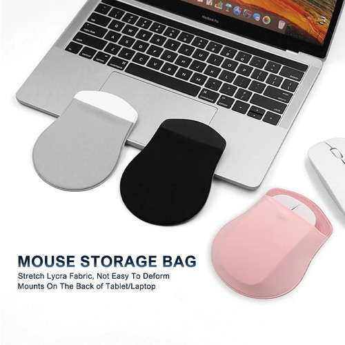 Bolsa de almacenamiento adhesiva para computadora portátil - Organizador adhesivo para mouse y cables - Imagen 18 de 36
