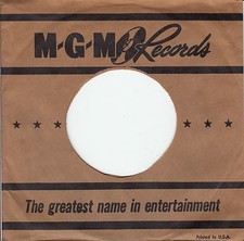 Company Sleeve 45 MGM - Brown w/ Black Text, Ep Albums Back 1949-1950 K-Series