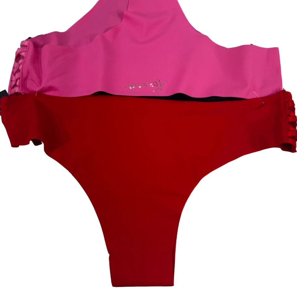 Lote De 3 XOXO Intimates Para Mujer Talla Mediana Panty Bikini Sexy Recortes Laterales Nuevo Foto 3 de 4