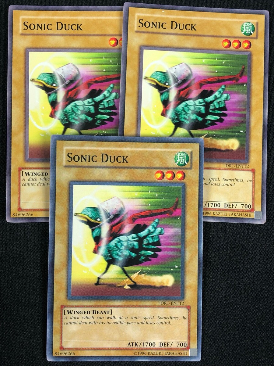 YUGIOH SONIC DUCK DR1-EN112 COMMON X3 (NM)