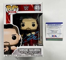 Shinsuke Nakamura Signed WWE Japanese Wrestling Funko Pop! #45 Vaulted PSA COA