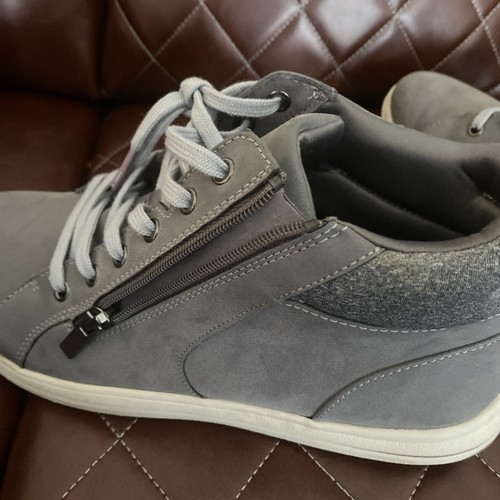 Women's Clarks Breeze Glide Ankle Support Sneakers Grey Gray 8 39 Zip Shoes - Picture 7 of 7