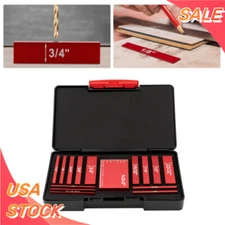Setup Blocks Woodworking Tools - 15-Piece Gauge Block Set with Precise