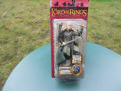 TOY BIZ LORD Of The Rings ''The Two Towers'' Legolas Neu Blister Versiegelt
