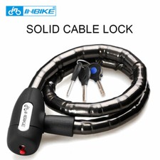 InBike Lock Brand Quality Steel Cable Heavy Duty Bike Locker Lighting Key 