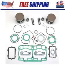 For 2007-11 SKI-DOO SUMMIT 800R 800 TOP END REBUILD KIT PISTONS BEARINGS GASKETS