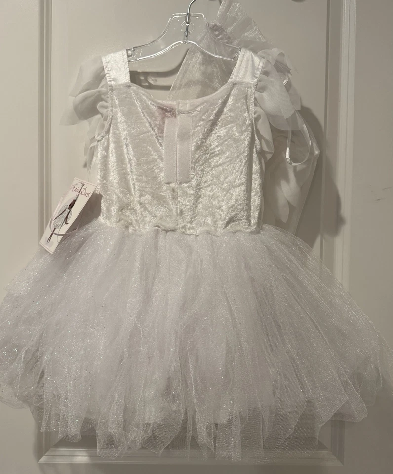 Disfraz de Halloween POLVO DE HADAS Ángel Cisne con Alas Diadema Niñas Talla 5T Foto 2 de 4