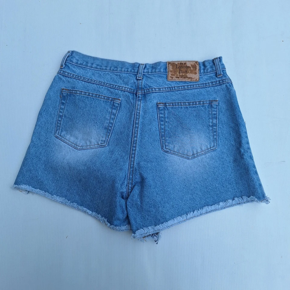 Pantalones Cortos De Colección Moda International The London Jean Talla 12 Años 80 90 Hechos en EE. UU. Playa T432 Foto 3 de 4