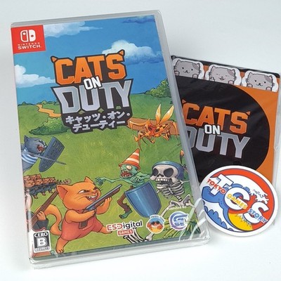 Cats on Duty +Bonus Switch Japan Game in Multi-Language (Real Time Strategy) New