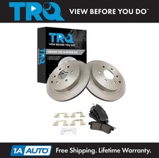 TRQ Rear Ceramic Brake Pads & Rotors Fits INFINITI QX56 QX80 Nissan Armada