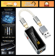 Portable Headphone Amplifier DAC Dongle, USB C Mini Amp 3.5mm  4.4mm Outputs, H