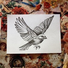 Original ACEO Art – 2.5” x 3.5” – Hand‑Drawn by Licensed Tattoo Artist 