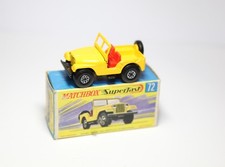 Matchbox Superfast No 72 Standard Jeep In Original Box - Near Mint