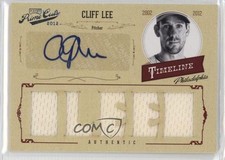 2012 Playoff Prime Cuts Custom Names Material Signatures 3/10 Cliff Lee Auto 0c3