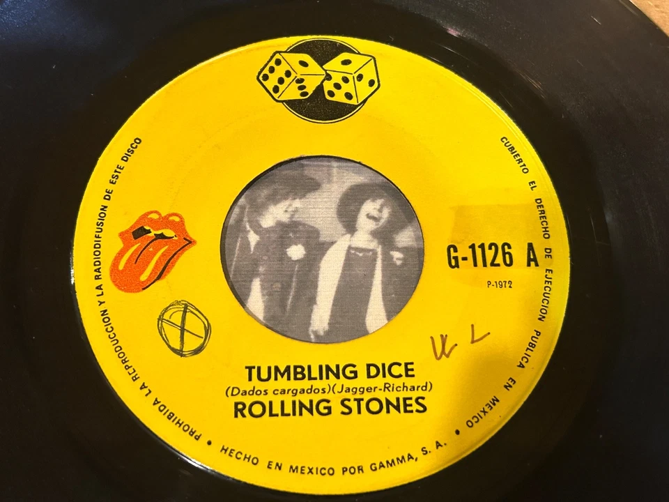 THE ROLLING STONES Tumbling Dice 1972 MEXICO 7" 45 Hard Rock - Image 4 of 4
