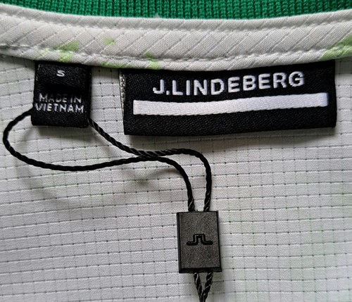 J.Lindeberg Katherine Golf Dress S White Green Logo Print Women's Polo Dress NWT - Picture 3 of 24