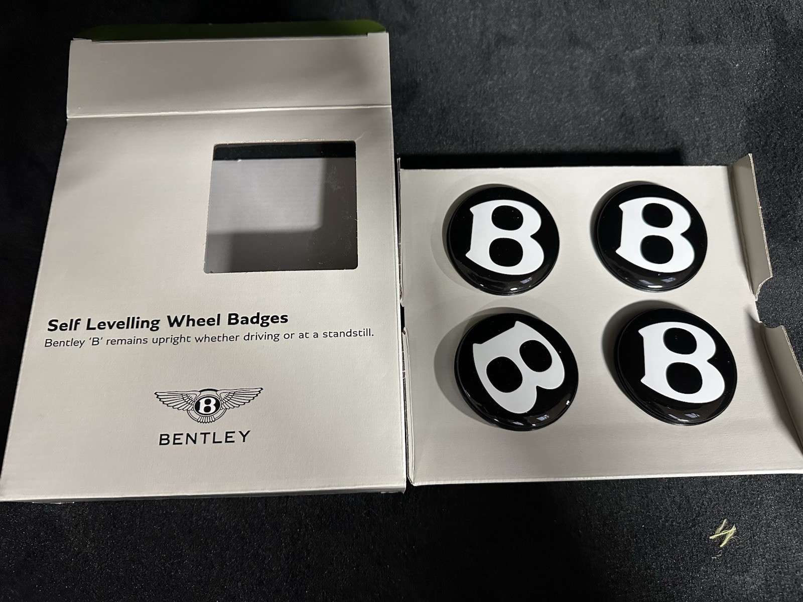 Bentley OEM Self Levelling Wheel Badges JNV601159D –Fits Bentayga & Continental
